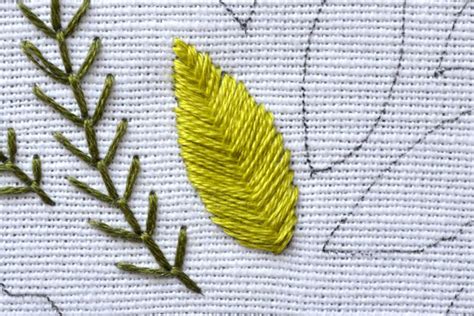 embroidery leaf stitch|leaf embroidery stitch instructions.